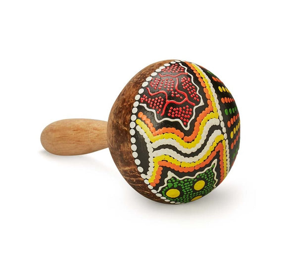 Buy Coconut Maracas Paint- Abstract | Shop Verified Sustainable Musical Instruments on Brown Living™