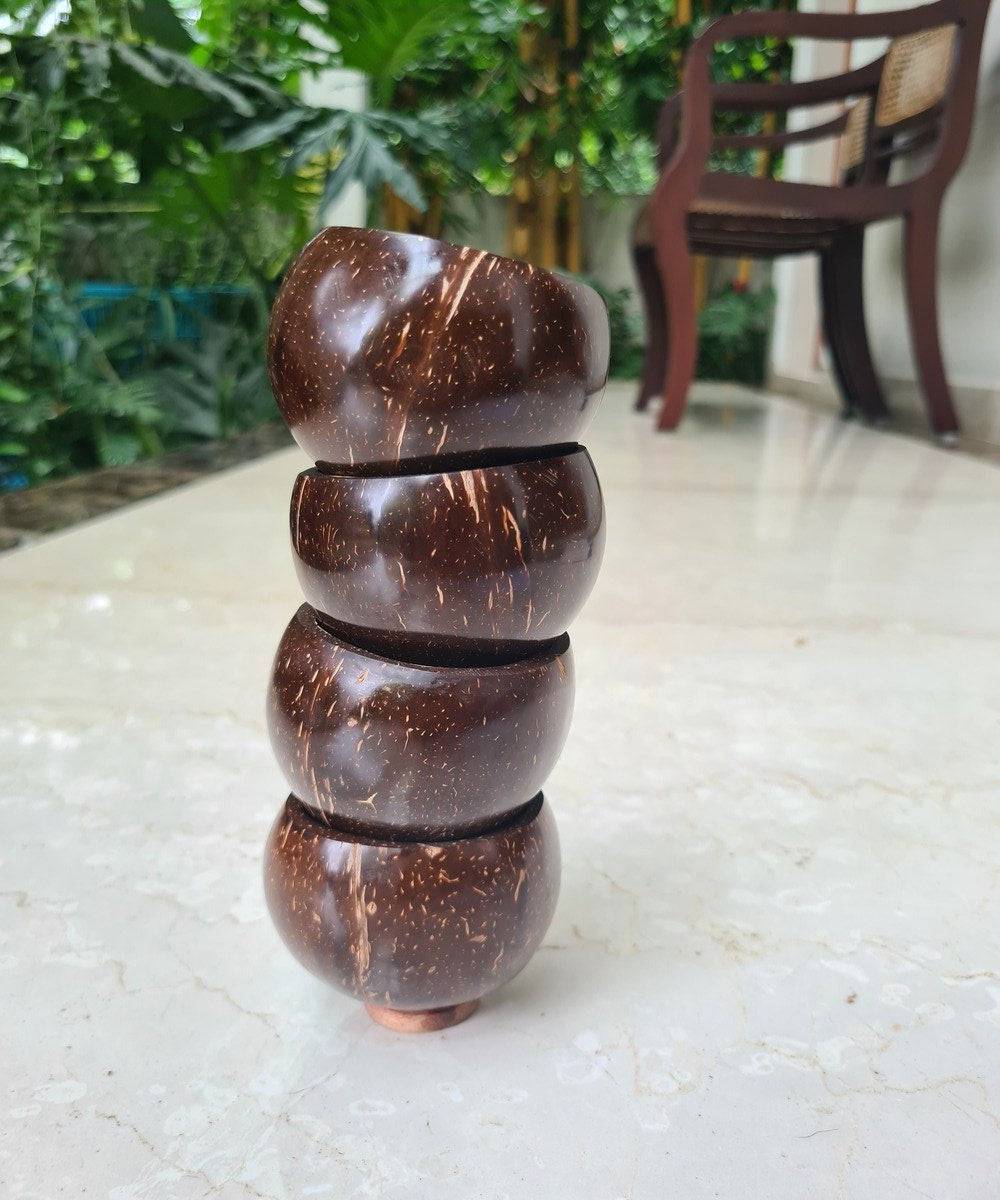 Coconut Shell Eco - friendly - Wine Glass | Set of 2 – Glasses & Tumblers on Brown Living™. SKU: 173 - 09016 - Q2 - MWO6 - FOXF. Img 7.