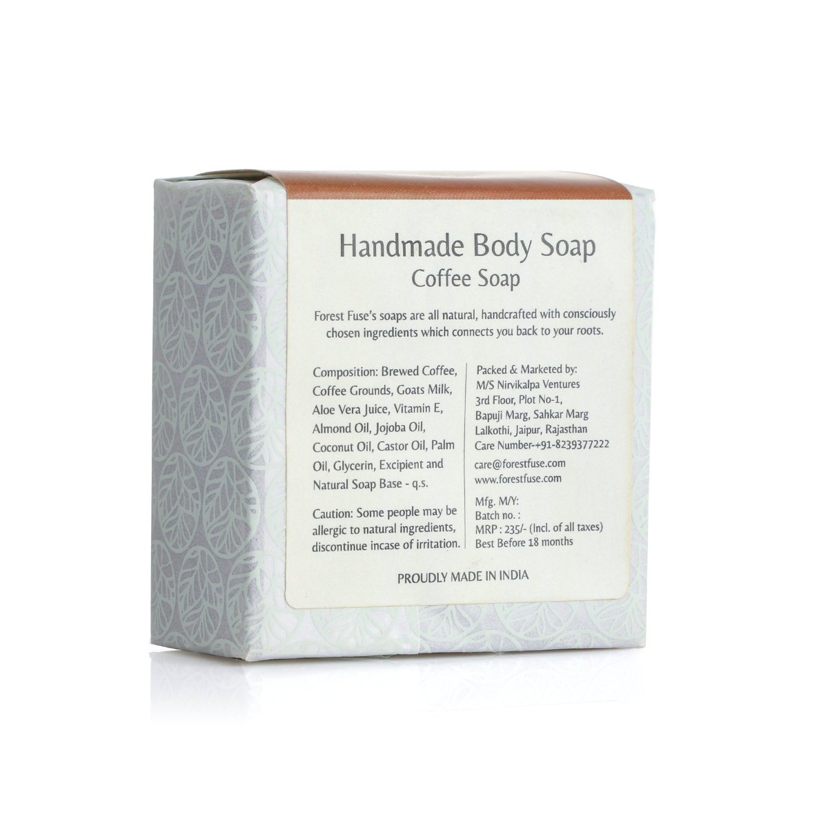 Coffee Soap with Almon Oil | Verified Sustainable by Brown Living™