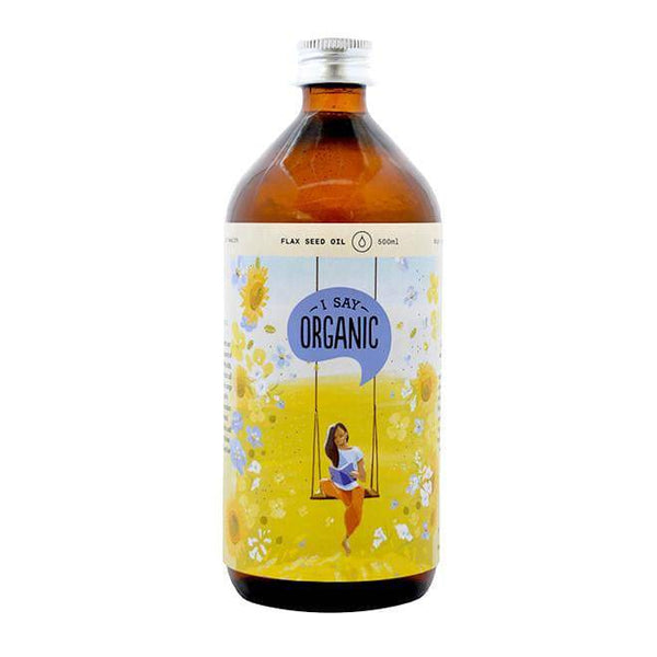 Buy Cold-pressed Flaxseed Oil - 500mL | Shop Verified Sustainable Cooking Oils on Brown Living™