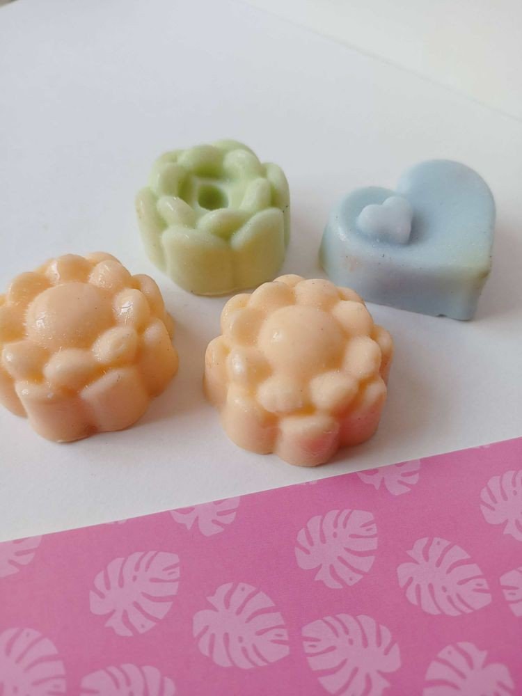 Colorful Butterfly and Flower Shaped Kids Soaps Bar Set – Body Soap by Sobek Naturals available on Brown Living™. . SKU: SOB - SOAP - 03. Img 3.