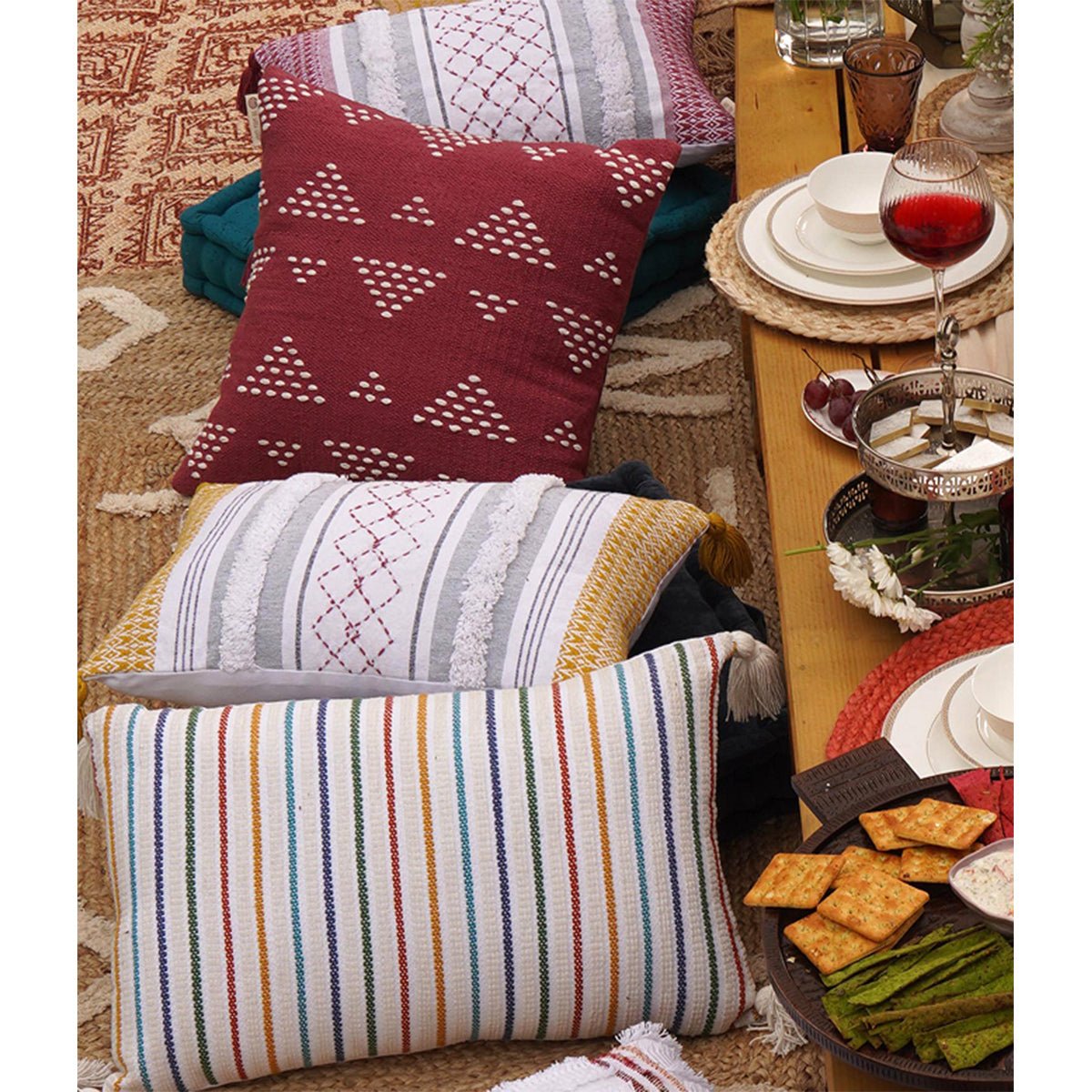 Colors of Culture Cushion Cover – Covers & Inserts on Brown Living™. SKU: TGW130157. Img 1.