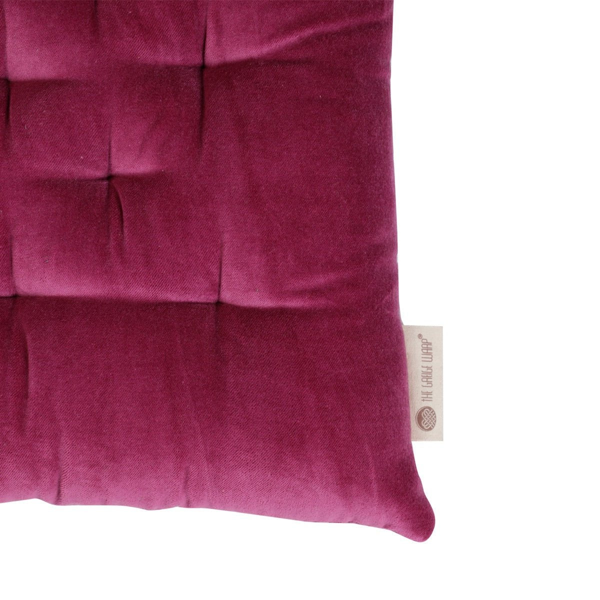 Colour Blocking Velvet Chair Pad (Purple) | Verified Sustainable by Brown Living™