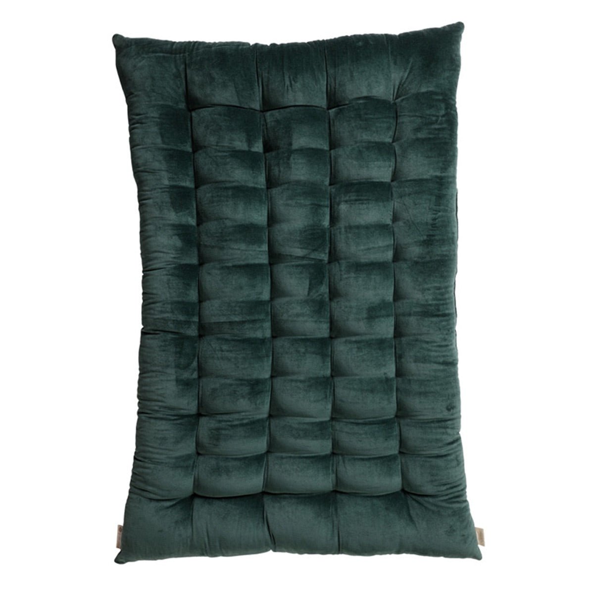 Colour Blocking Velvet Futon (Green) | Verified Sustainable by Brown Living™