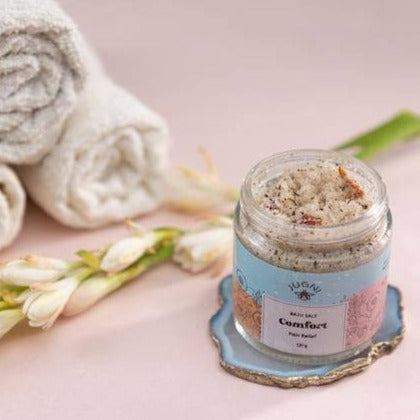 Comfort Bath Salt 120g for Pain Relief – Bath Salt on Brown Living™. SKU: 231 - 09489 - SKUFS - CM - 01. Img 2.