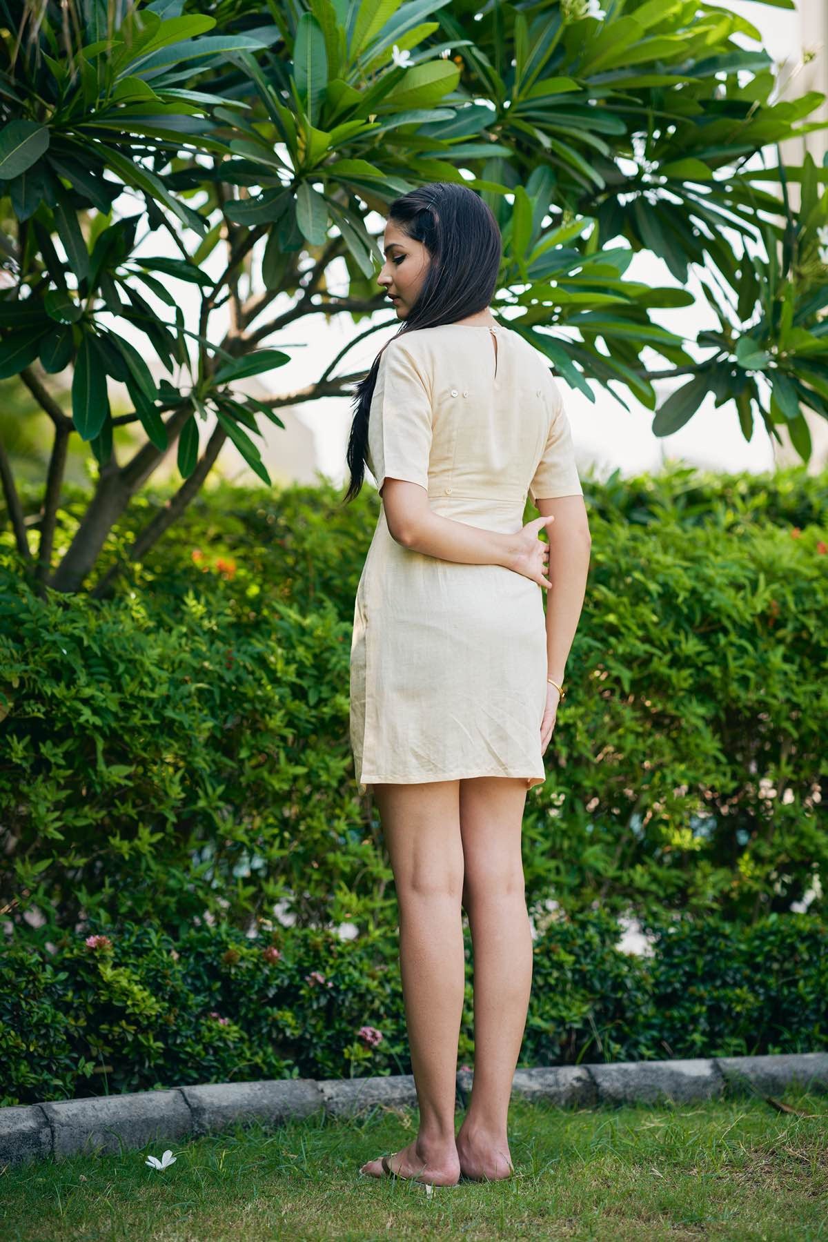 Congo Meadow Detachable Bamboo Hemp Dress | Verified Sustainable by Brown Living™