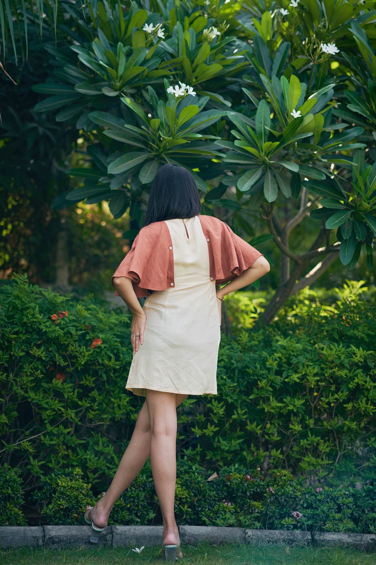 Congo Meadow Detachable Bamboo Hemp Dress | Verified Sustainable by Brown Living™