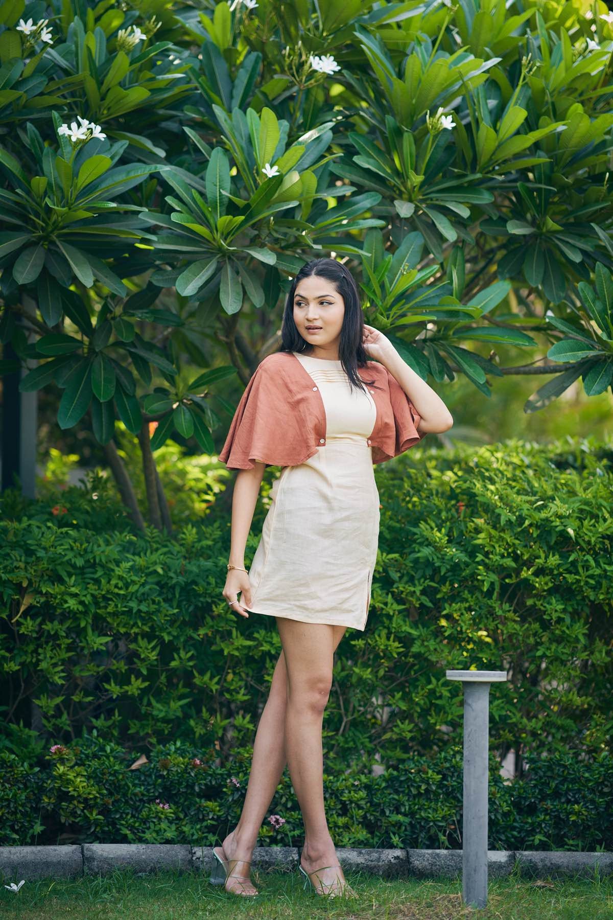 Congo Meadow Detachable Bamboo Hemp Dress | Verified Sustainable by Brown Living™