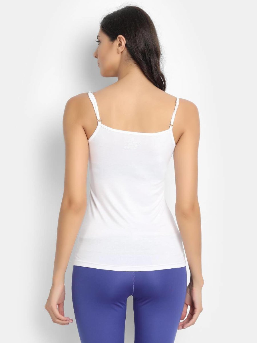 Camisole Bamboo Fabric Top for Women – Womens Top by Bamboology available on Brown Living™. S White. SKU: 225 - 09553 - BAMBOOLOGY - BT - SS21 - CAMI - 21. Img 2.