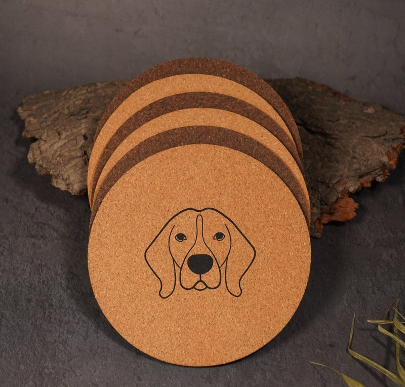 Buy Cork Coasters | Eco-friendly | Dual color | Water Resistant (set of 2) | Shop Verified Sustainable Table Essentials on Brown Living™