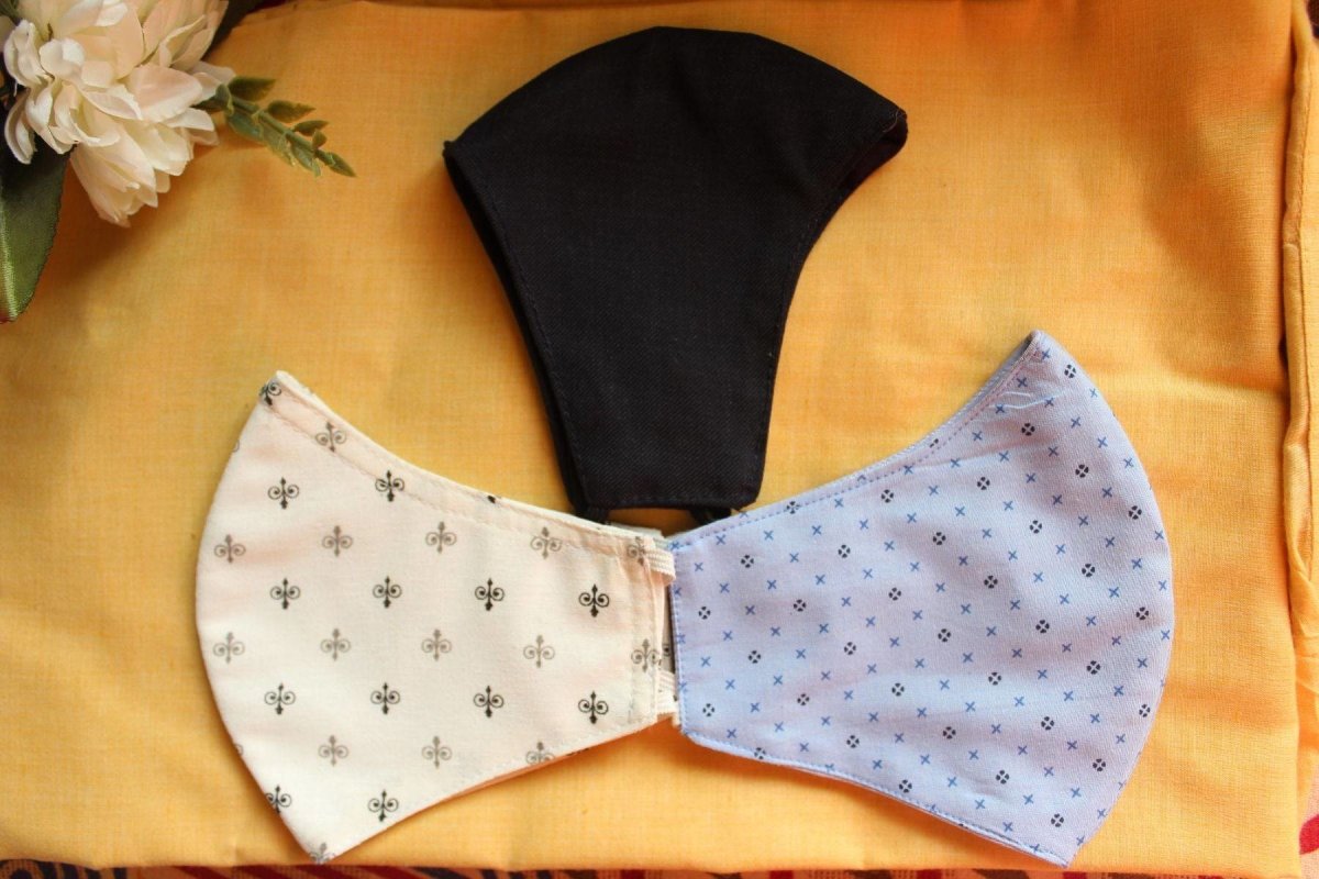Buy Cotton Face Masks Reusable Washable Pack of Assorted 3 Online