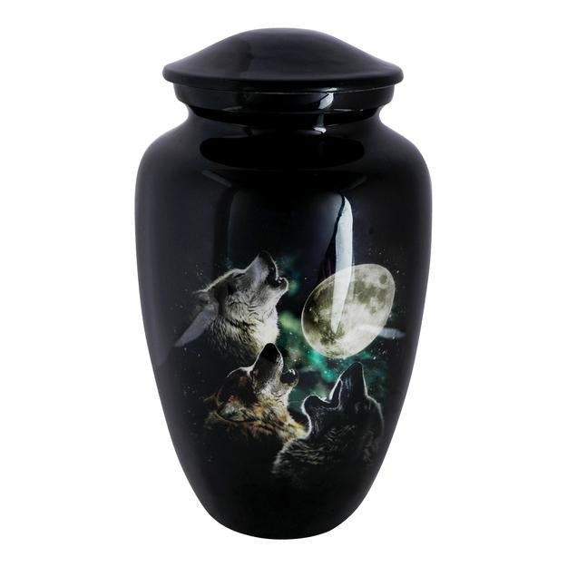 Cremation Urns for Adult Ashes for Funeral - Aluminium – Memorial Ceremony Supplies on Brown Living™. SKU: UB006. Img 3.