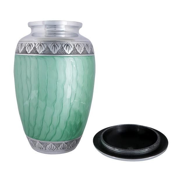 Cremation Urns for Adult Ashes for Funeral, Aluminium – Memorial Ceremony Supplies on Brown Living™. SKU: UB008. Img 5.