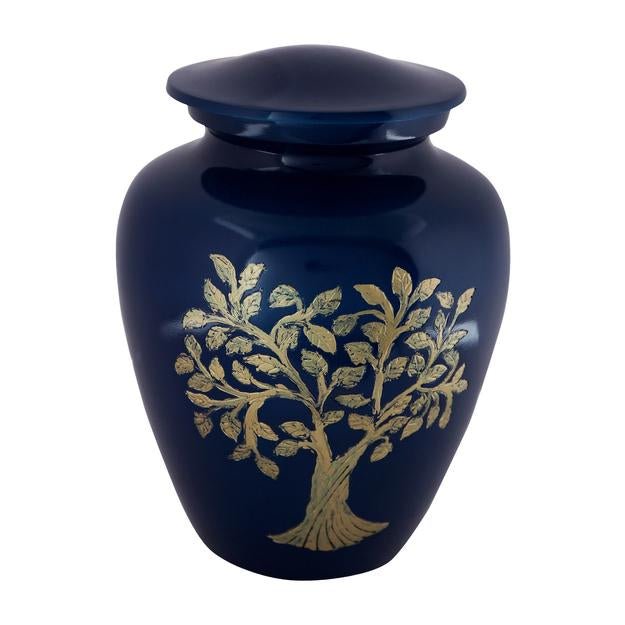 Cremation Urns for Adult Ashes for Funeral, Aluminium – Memorial Ceremony Supplies on Brown Living™. SKU: UB011. Img 3.