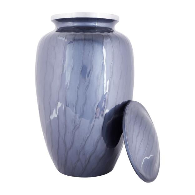 Cremation Urns for Adult Ashes for Funeral, Aluminium – Memorial Ceremony Supplies on Brown Living™. SKU: UB013. Img 4.