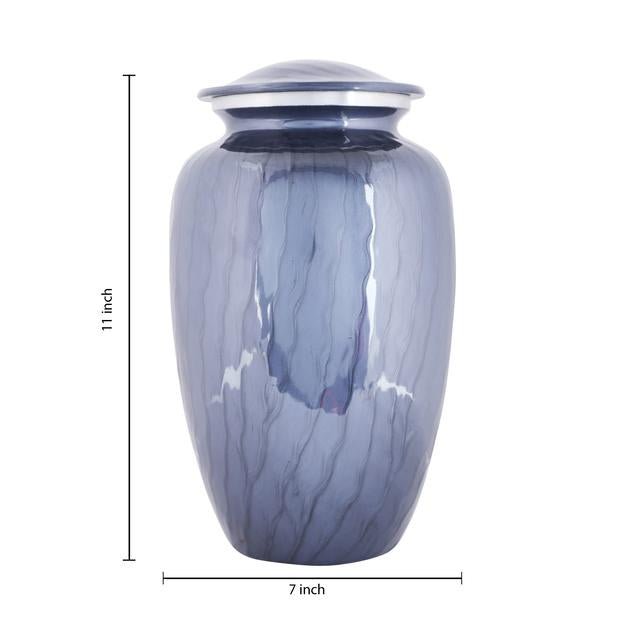 Cremation Urns for Adult Ashes for Funeral, Aluminium – Memorial Ceremony Supplies on Brown Living™. SKU: UB013. Img 6.