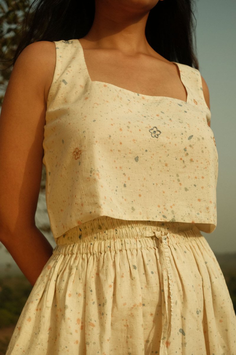 Daisy Splatter Top | Verified Sustainable by Brown Living™