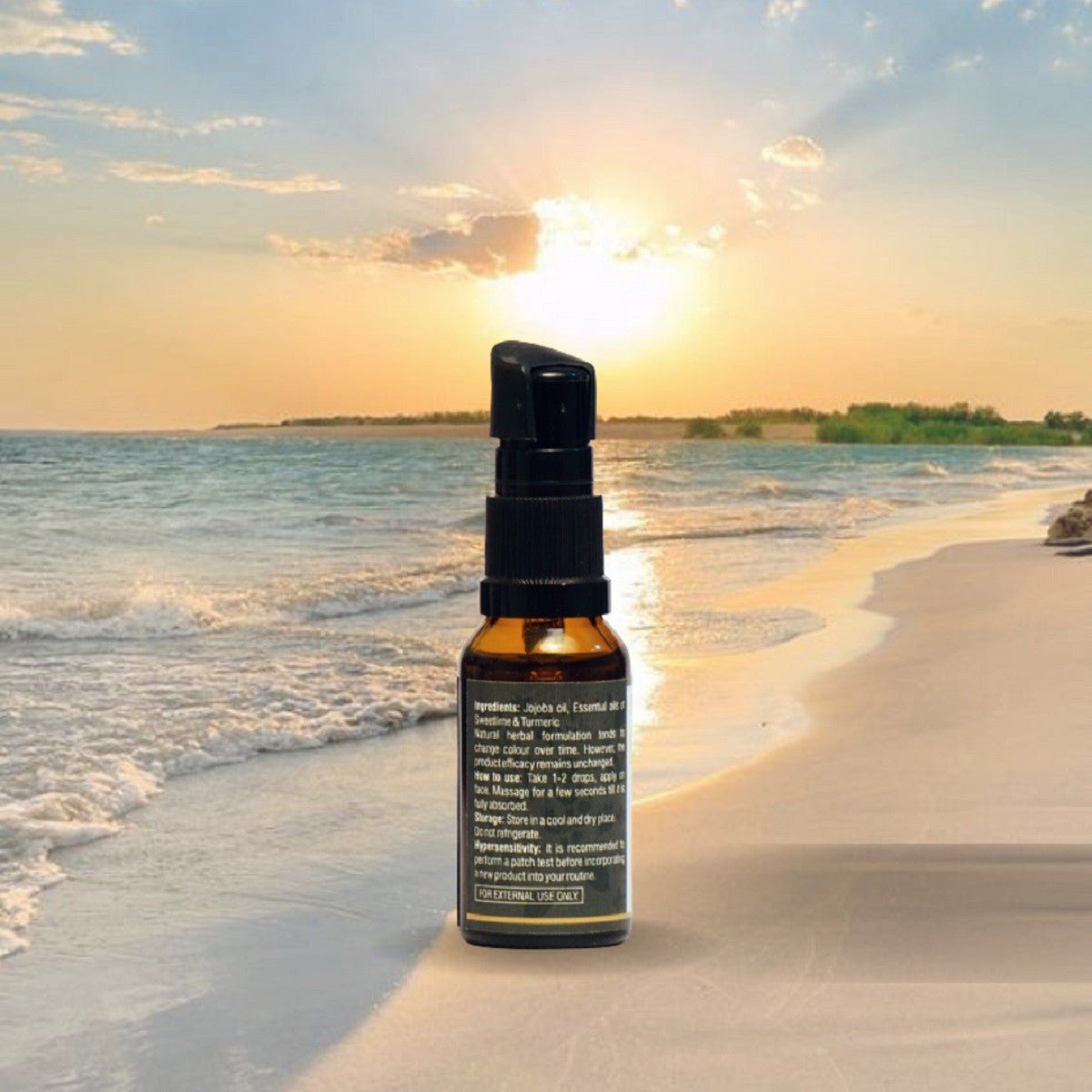 DeTanning and Skin Brightening Oil – Face Oil on Brown Living™. SKU: SKIE07. Img 3.