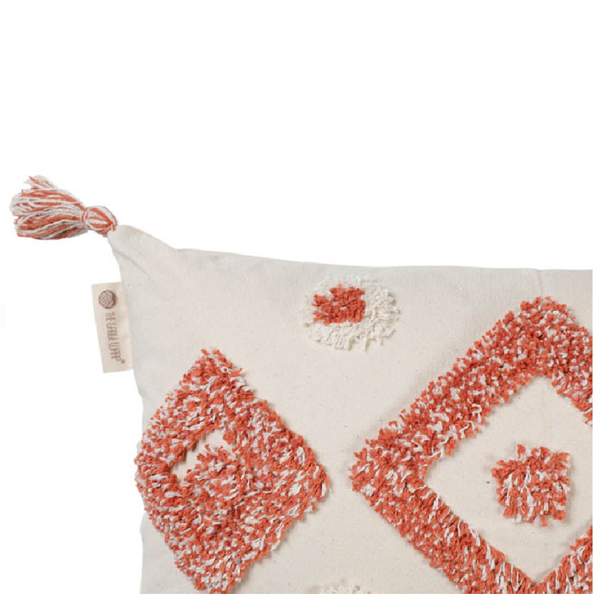 Dia Fleecy Lumbar Cushion Cover (Rust) | Verified Sustainable by Brown Living™