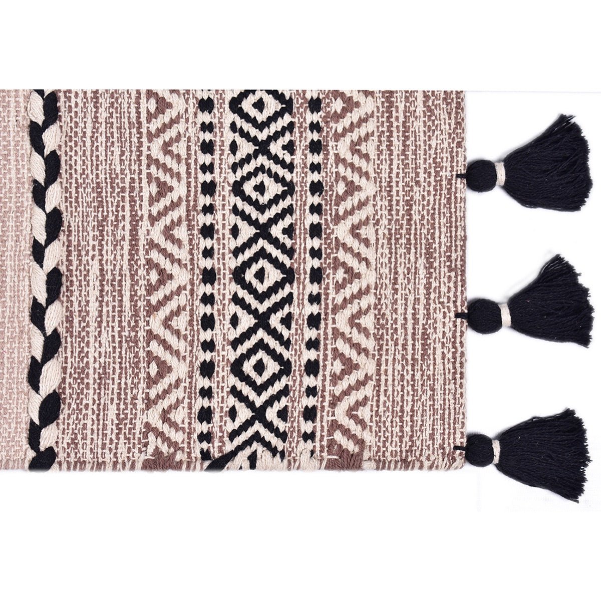 Diamond Woven Cotton Runner | Verified Sustainable by Brown Living™