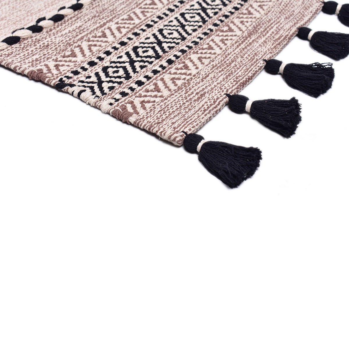 Diamond Woven Cotton Runner | Verified Sustainable by Brown Living™