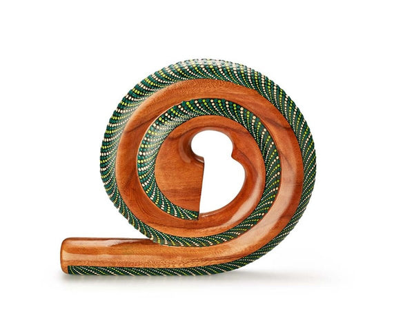 Buy Didgeredoo Spiral- Green | Shop Verified Sustainable Musical Instruments on Brown Living™