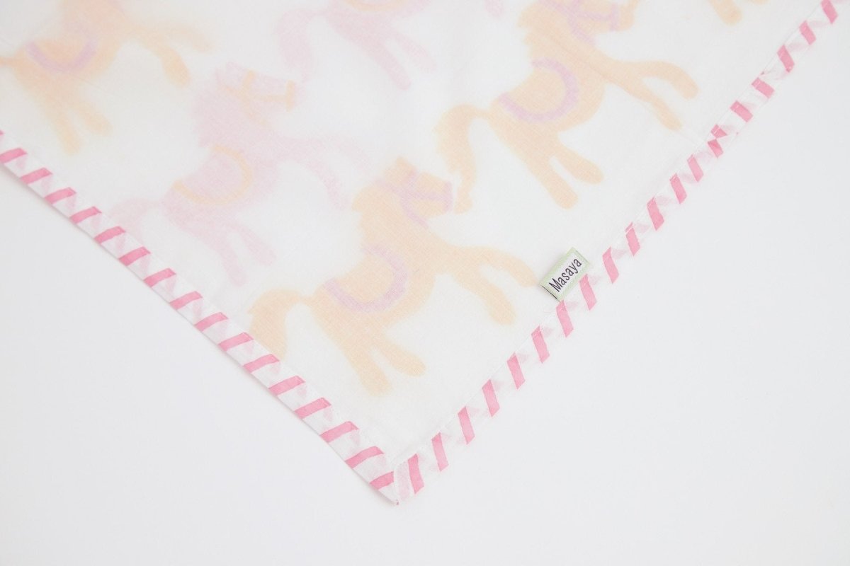 Dohar - I Am Going To The Circus - Pink – Bed Linens on Brown Living™. SKU: 249 - 16163 - MSY - CDB - 0031E - Pink. Img 15.