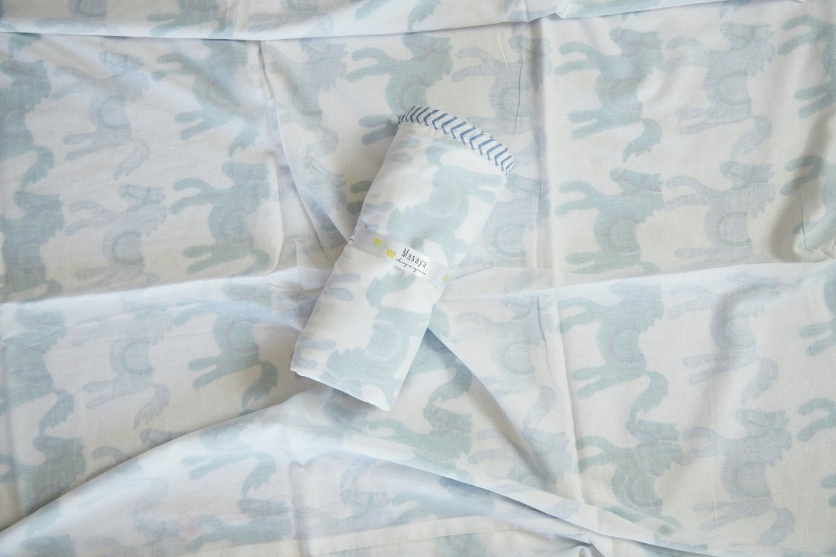 Dohar - I Am Going To The Circus - Teal – Bed Linens on Brown Living™. SKU: 249 - 16169 - MSY - CDB - 0031E - Teal. Img 18.