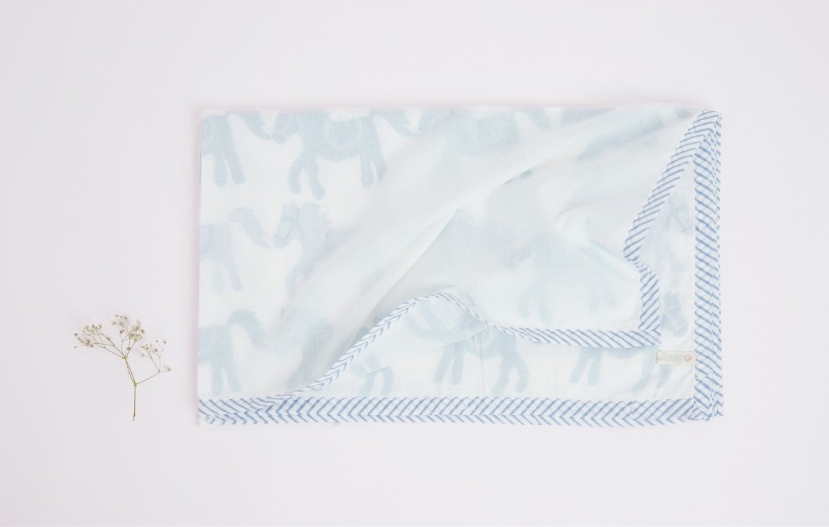 Dohar - I Am Going To The Circus - Teal – Bed Linens on Brown Living™. SKU: 249 - 16169 - MSY - CDB - 0031E - Teal. Img 3.