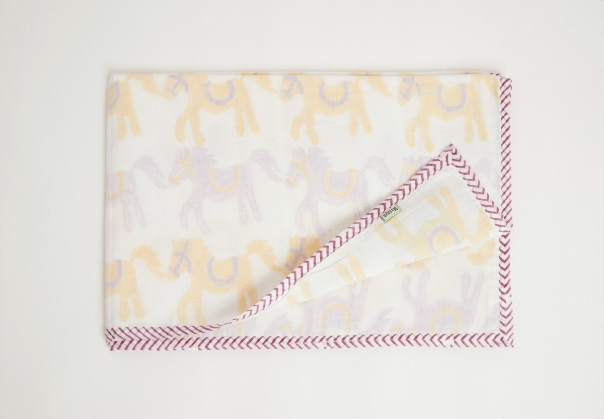 Dohar - I Am Going To The Circus - Yellow – Bed Linens on Brown Living™. SKU: 249 - 16151 - MSY - CDB - 0031E - Yellow. Img 6.