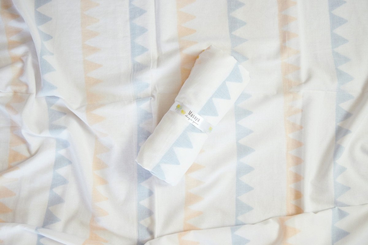 Dohar - My Best Gira Friend The Giraffe – Bed Linens on Brown Living™. SKU: 249 - 16103 - MSY - CDB - 0031A - BlueTri. Img 17.