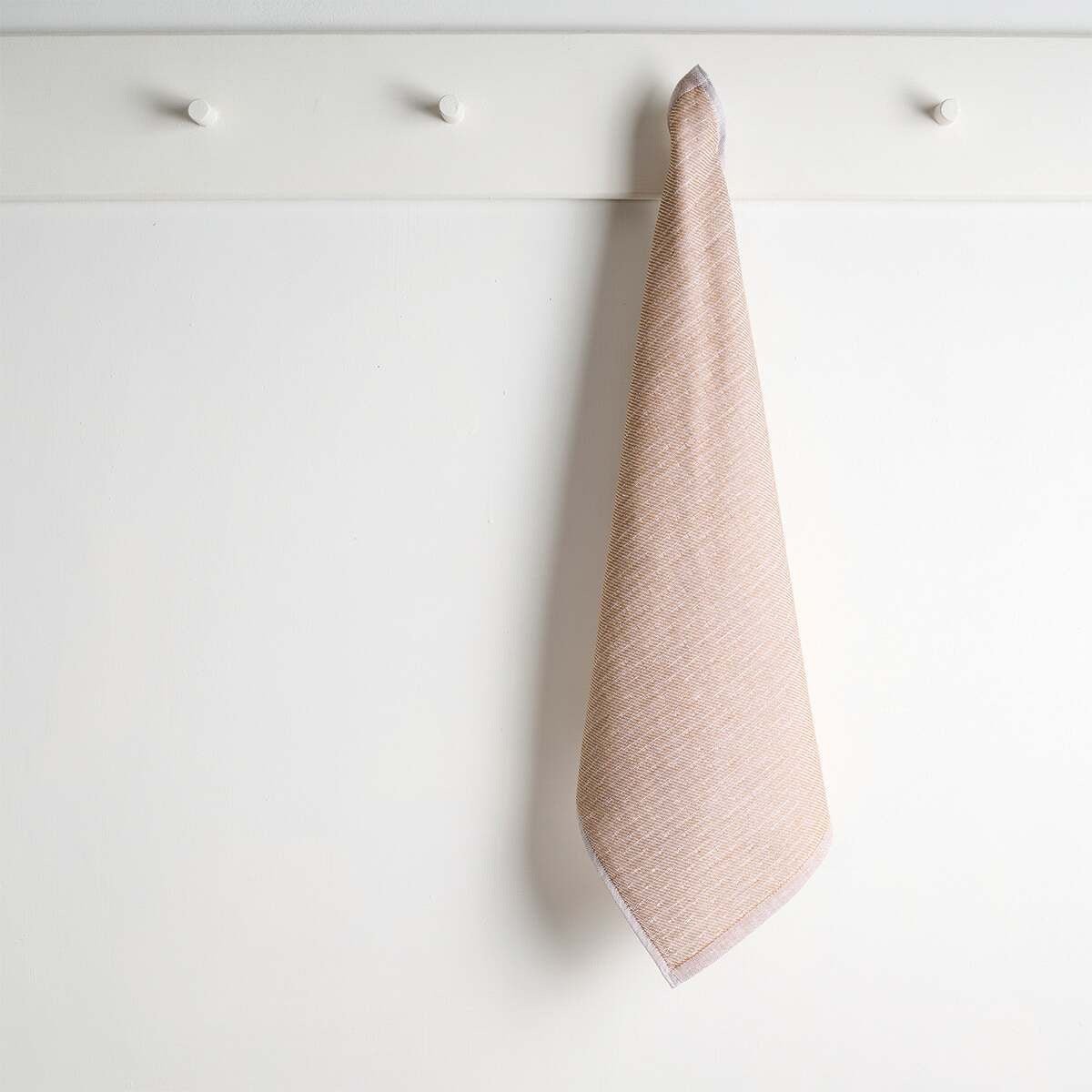 Earth Stucco Bamboo Hammam Terry Hand Towel - Burlap | Verified Sustainable by Brown Living™