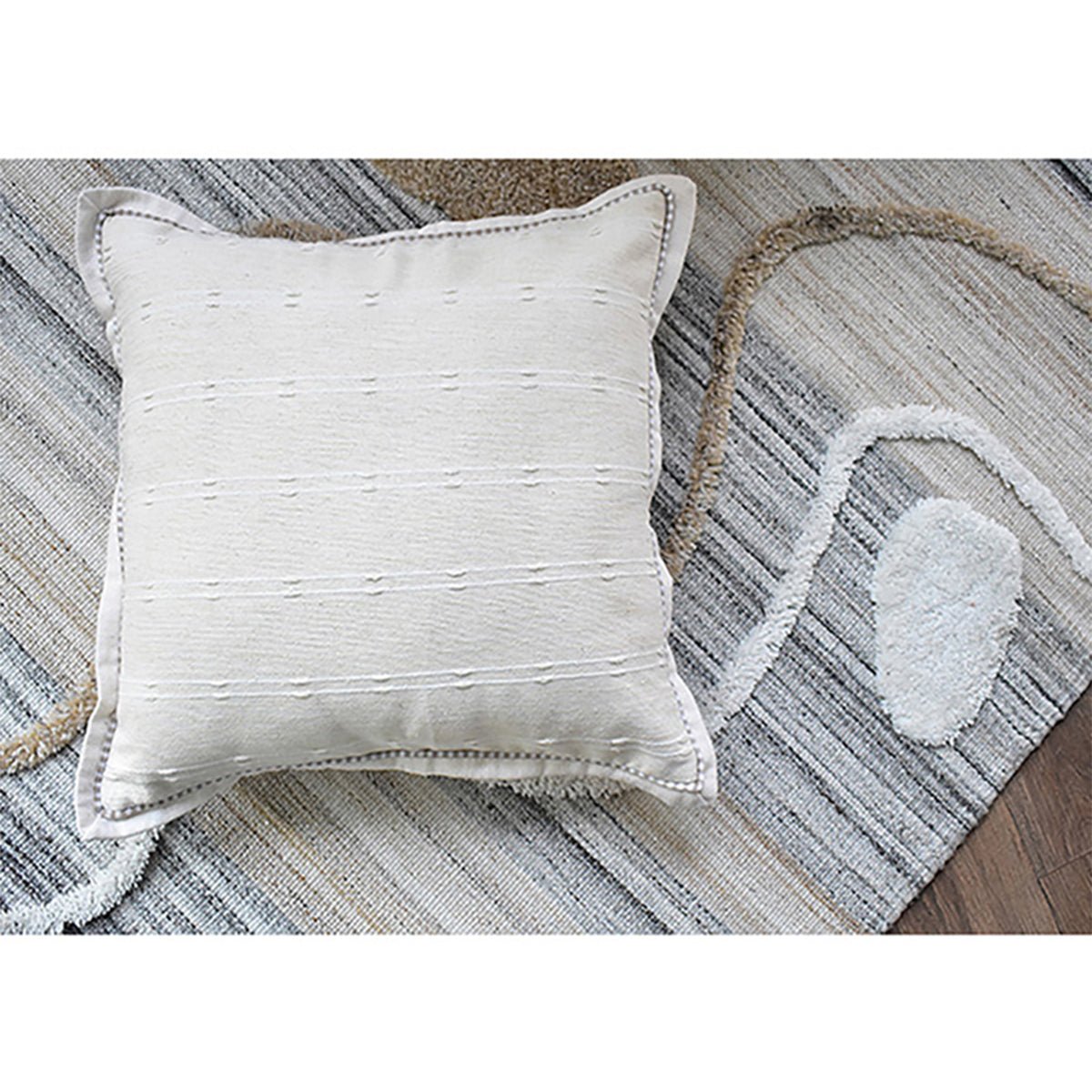 Earthbound Broken Rib Cushion Cover – Covers & Inserts on Brown Living™. SKU: TGW130168. Img 1.
