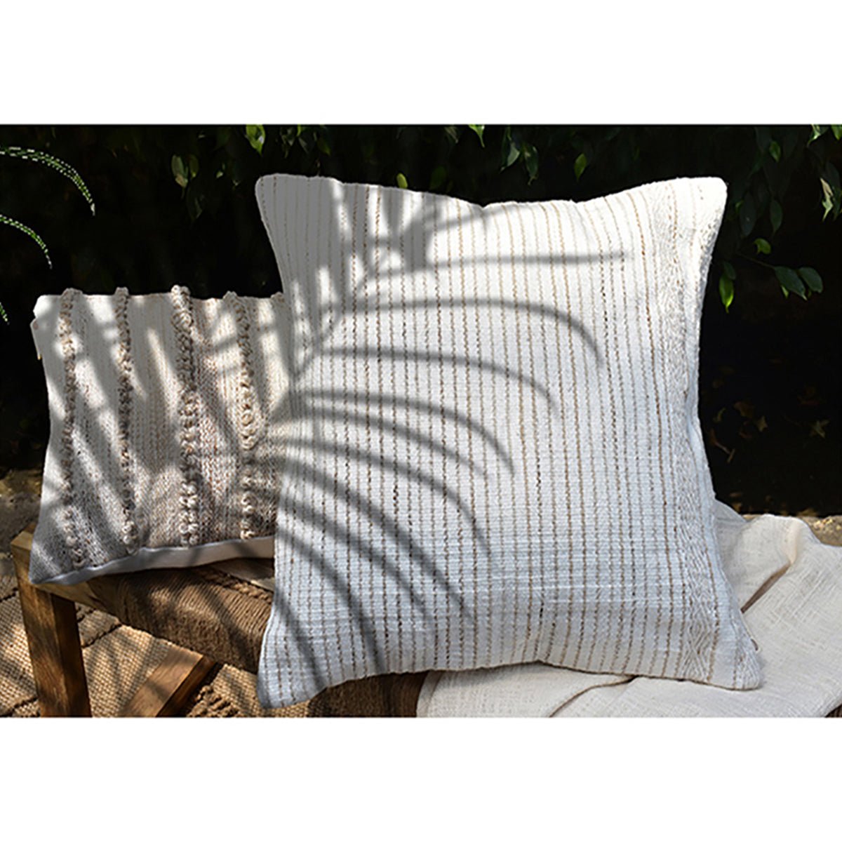 Earthbound Diamond and Stripe Cushion Cover – Covers & Inserts on Brown Living™. SKU: TGW130171. Img 1.