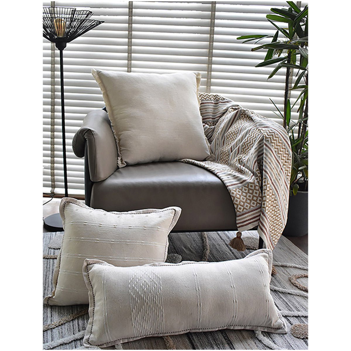 Earthbound Melange Cushion Cover – Covers & Inserts on Brown Living™. SKU: TGW130167. Img 1.