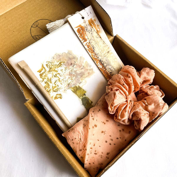 Buy Eco-friendly Gift Box- Peach with brown dots | Shop Verified Sustainable Gift Hampers on Brown Living™