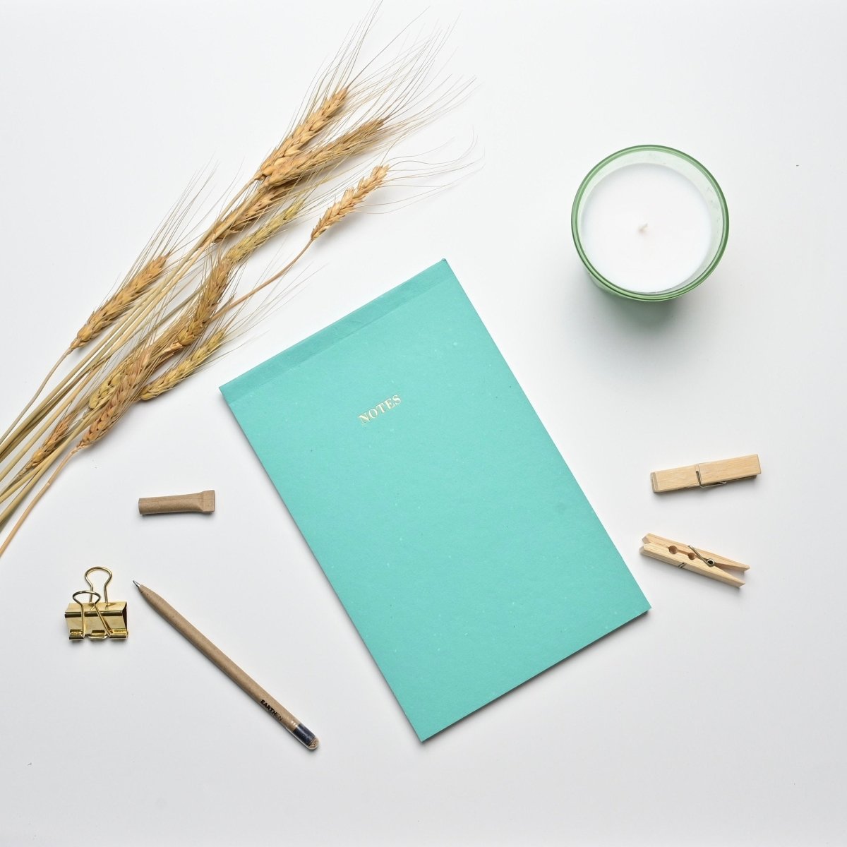 Eco - friendly Tree Free Notepad | Sea green | Verified Sustainable by Brown Living™