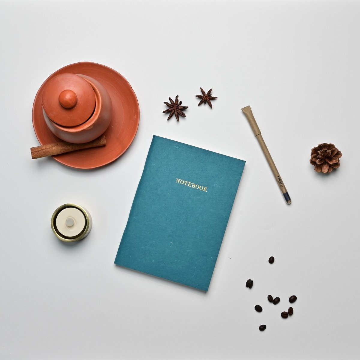Eco - friendly Tree Free Softbound Notebook | Teal | Verified Sustainable by Brown Living™