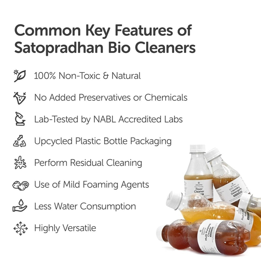Eco Home Bio Enzyme Based Cleaners Trial Pack - Pack of 6 – Cleaning Products on Brown Living™. SKU: 2BE - Pac18H. Img 3.