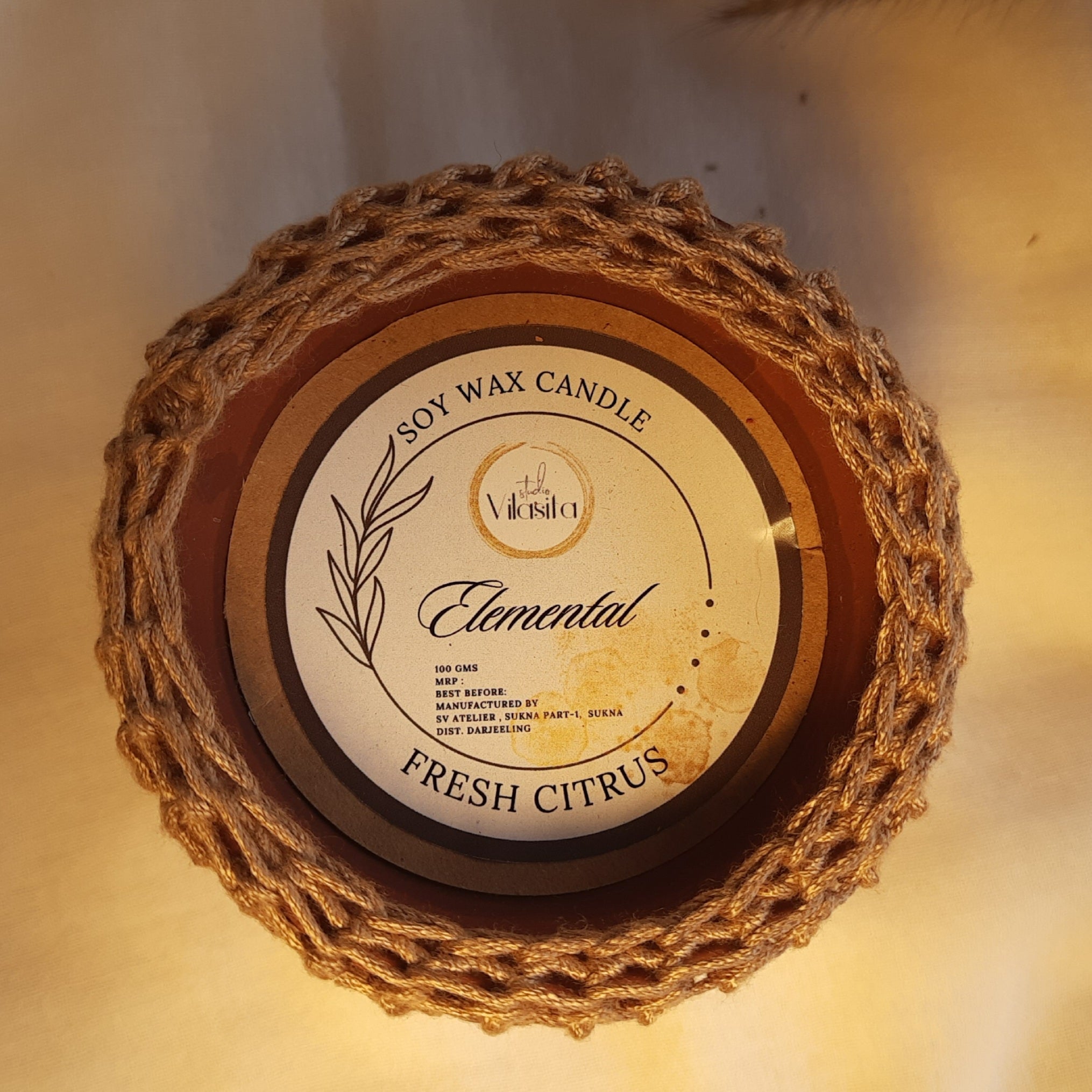 Elemental "Spicy Ylang Ylang " Soy Wax Candle | Verified Sustainable by Brown Living™