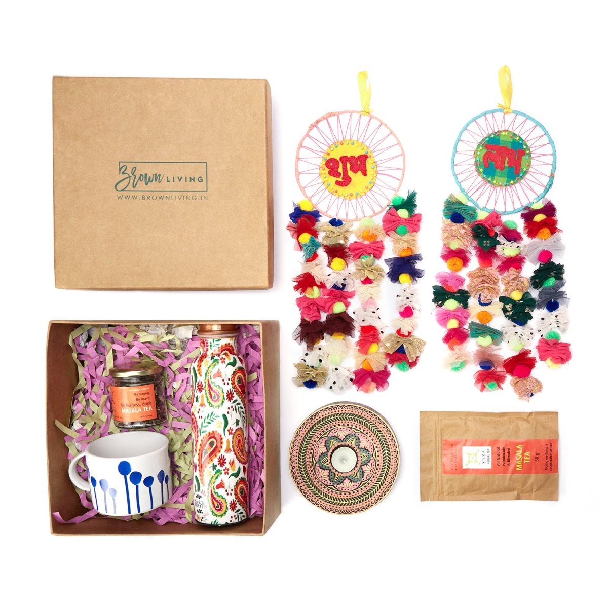Epic Festive Essentials Gift Hamper - Diwali – Gift Giving on Brown Living™. SKU: epic - diwali - essentials - hamper - 1. Img 2.