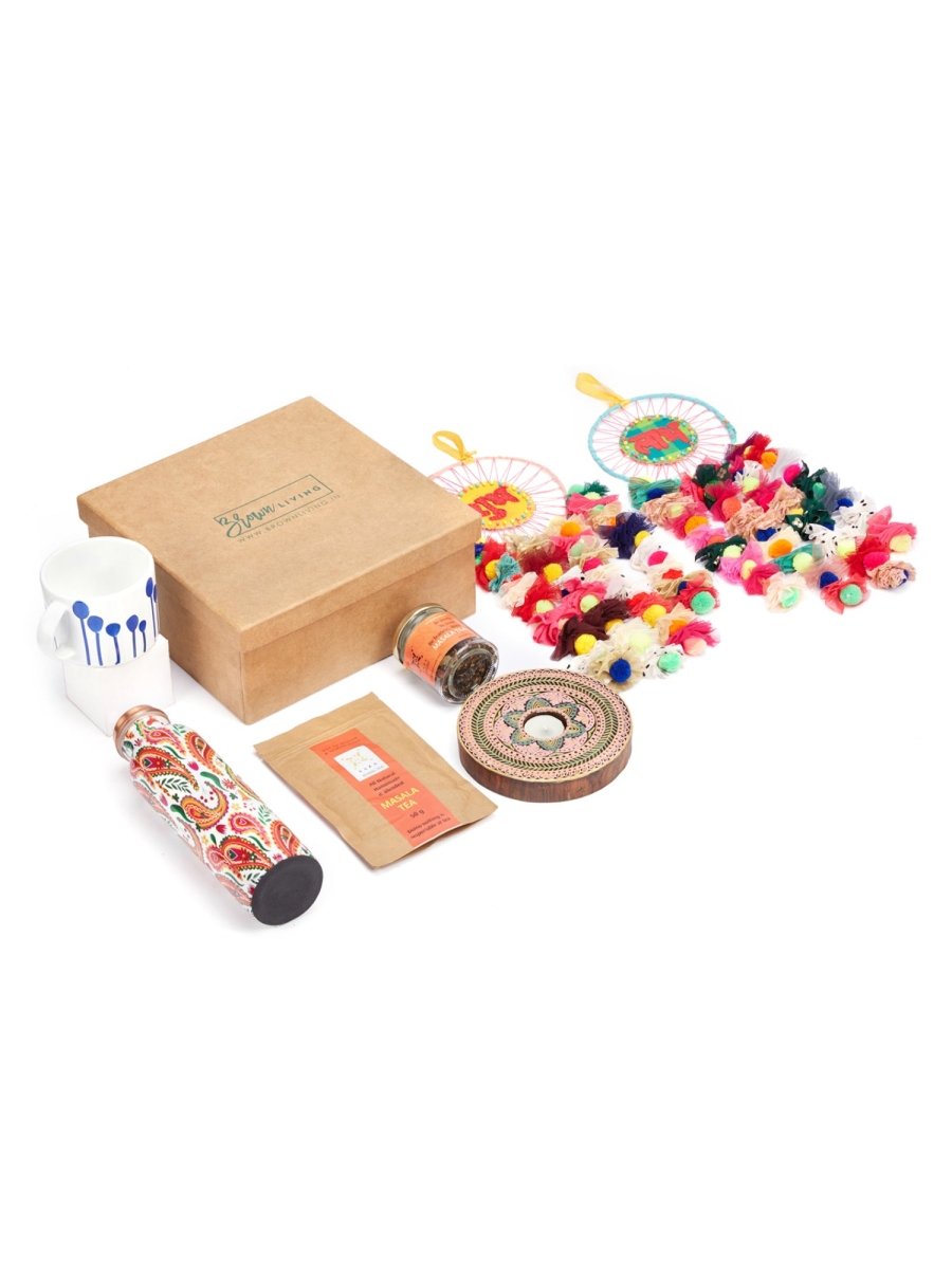 Epic Festive Essentials Gift Hamper - Diwali – Gift Giving on Brown Living™. SKU: epic - diwali - essentials - hamper - 1. Img 4.