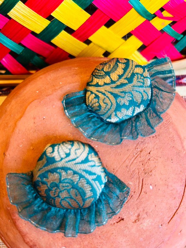 Esha Textile Earring | Handcrafted by Artisans | Verified Sustainable by Brown Living™