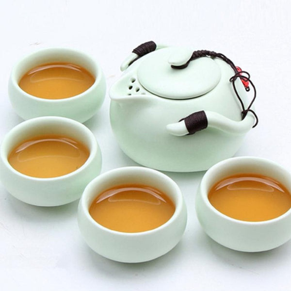 Buy Exquisite Tea Party Kettle and Cup Set | Shop Verified Sustainable Cups & Saucers on Brown Living™