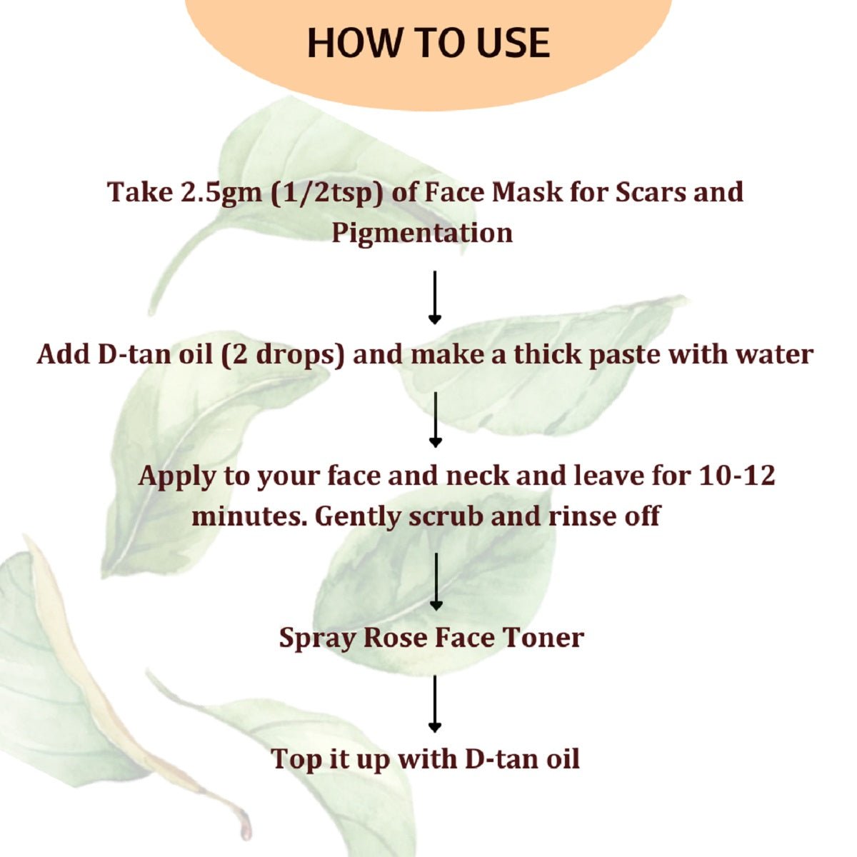 Face Mask for Scars & Pigmentation – Face Pack on Brown Living™. SKU: SKIE04. Img 5.