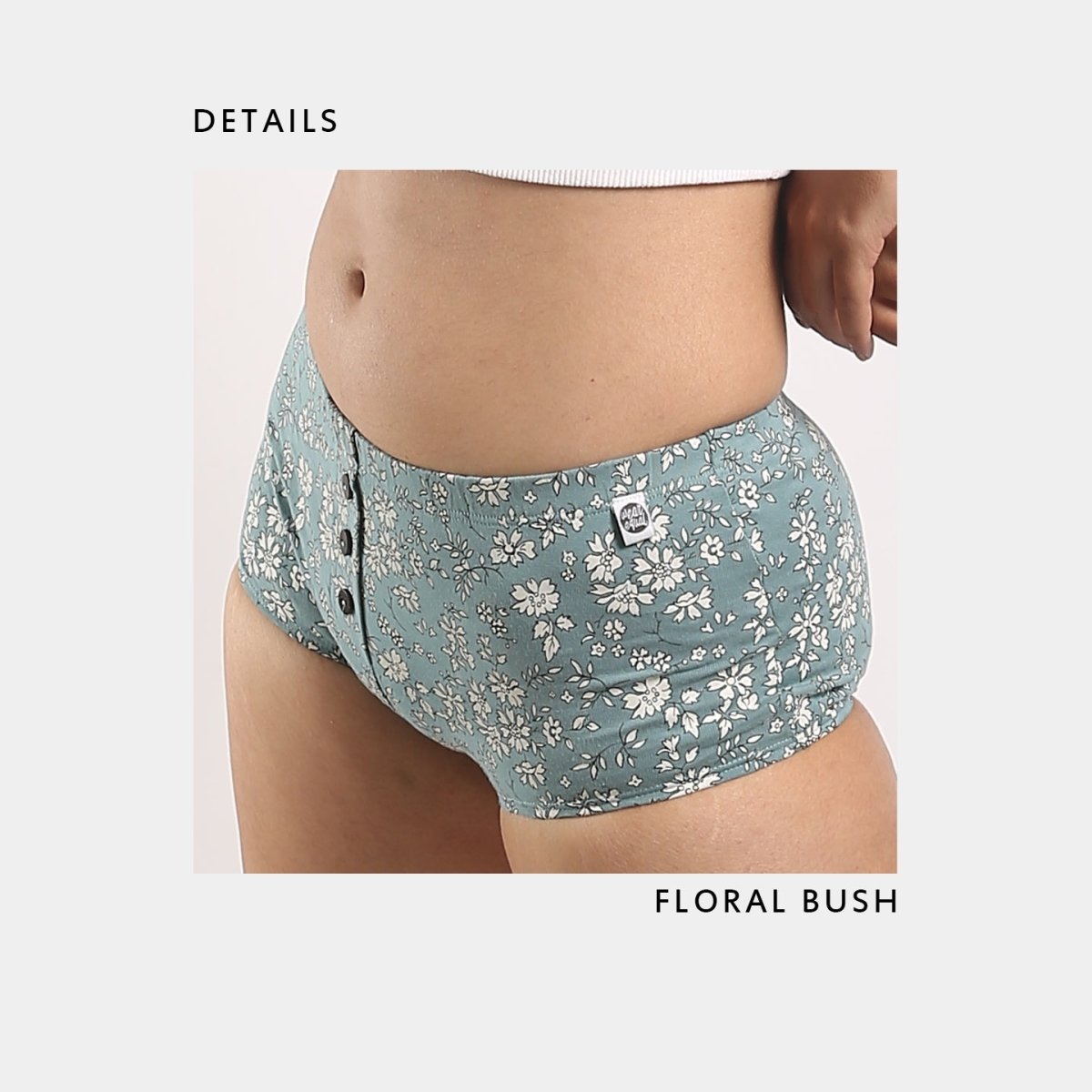 Fernweh Boy - Shorts – Womens Underwear on Brown Living™. SKU: 013/BA/GreenDitsy/AOP_24BL10563. Img 3.