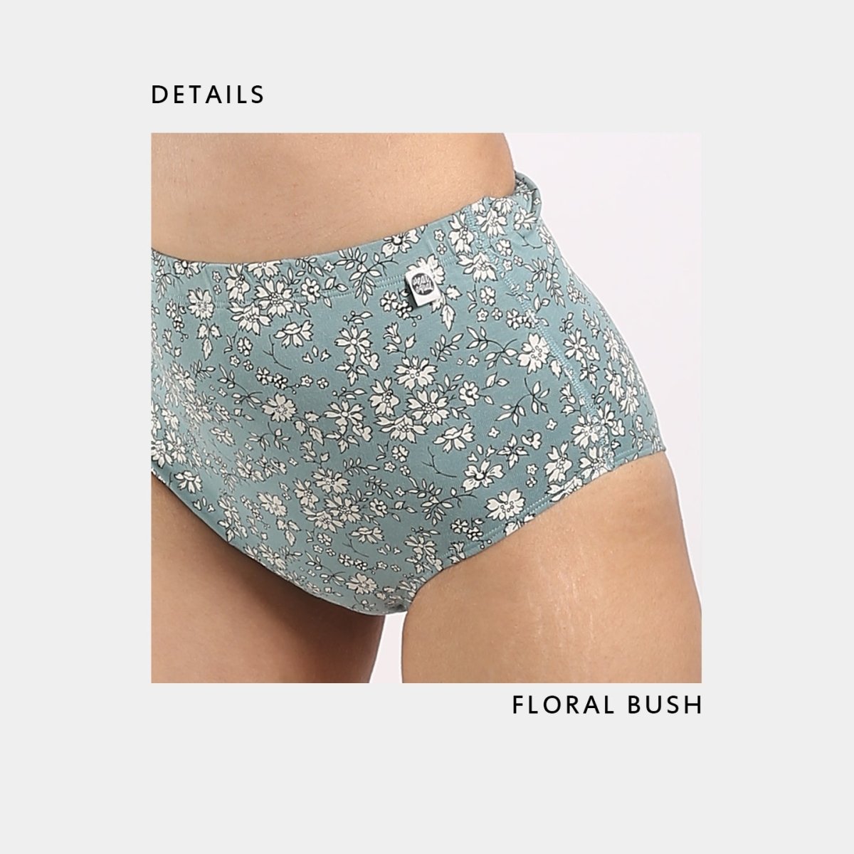 Fernweh Classic Brief – Womens Underwear on Brown Living™. SKU: 008/BA/FernGreen/AOP_24BL10557. Img 3.