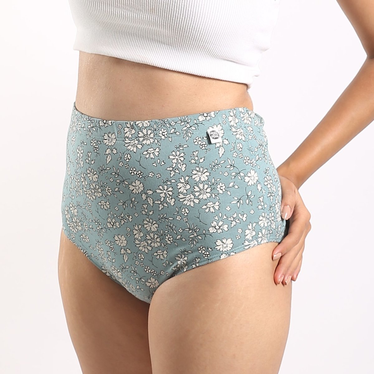 Fernweh Classic Brief – Womens Underwear on Brown Living™. SKU: 008/BA/FernGreen/AOP_24BL10557. Img 4.