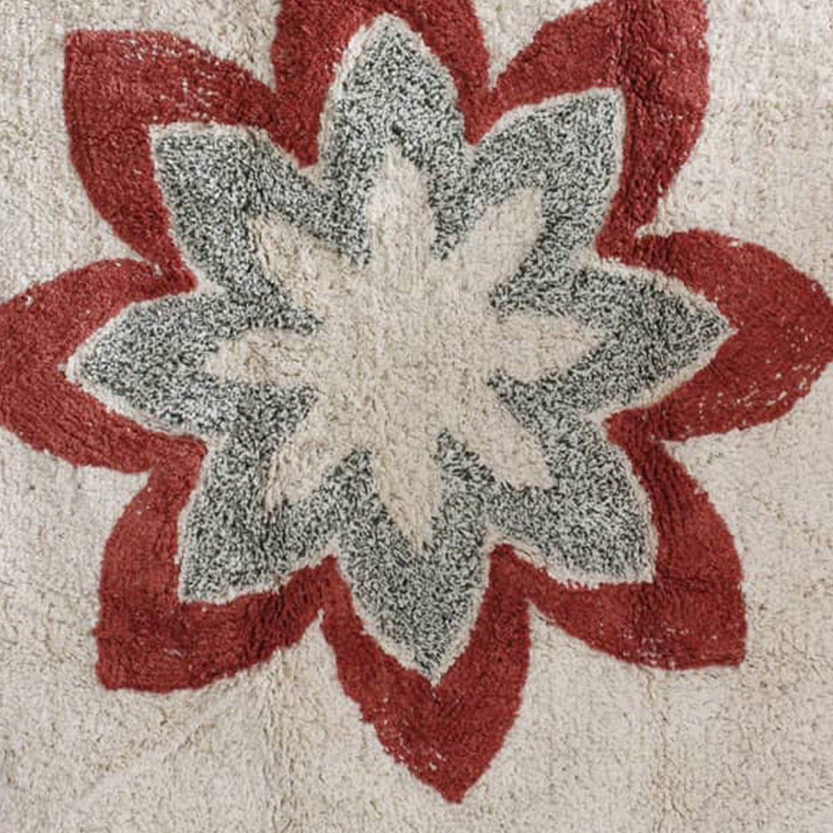 Fika Tufted Floral Cotton Rug – Mats & Rugs on Brown Living™. SKU: TGW150046. Img 3.