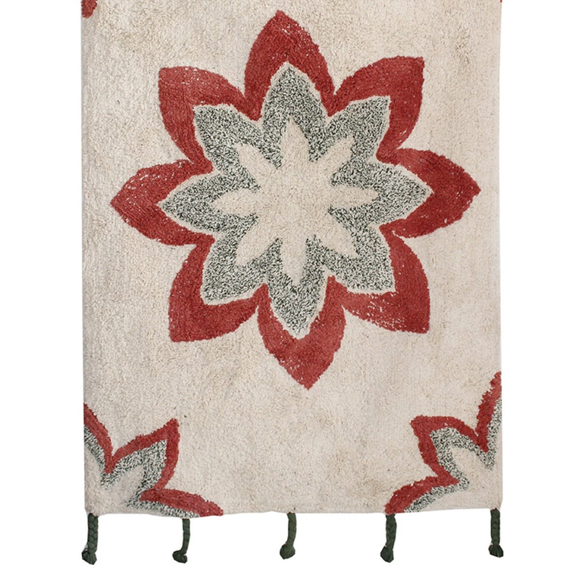 Fika Tufted Floral Cotton Rug – Mats & Rugs on Brown Living™. SKU: TGW150046. Img 2.